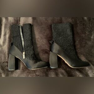 Nanette Lepore Black Zip Boot